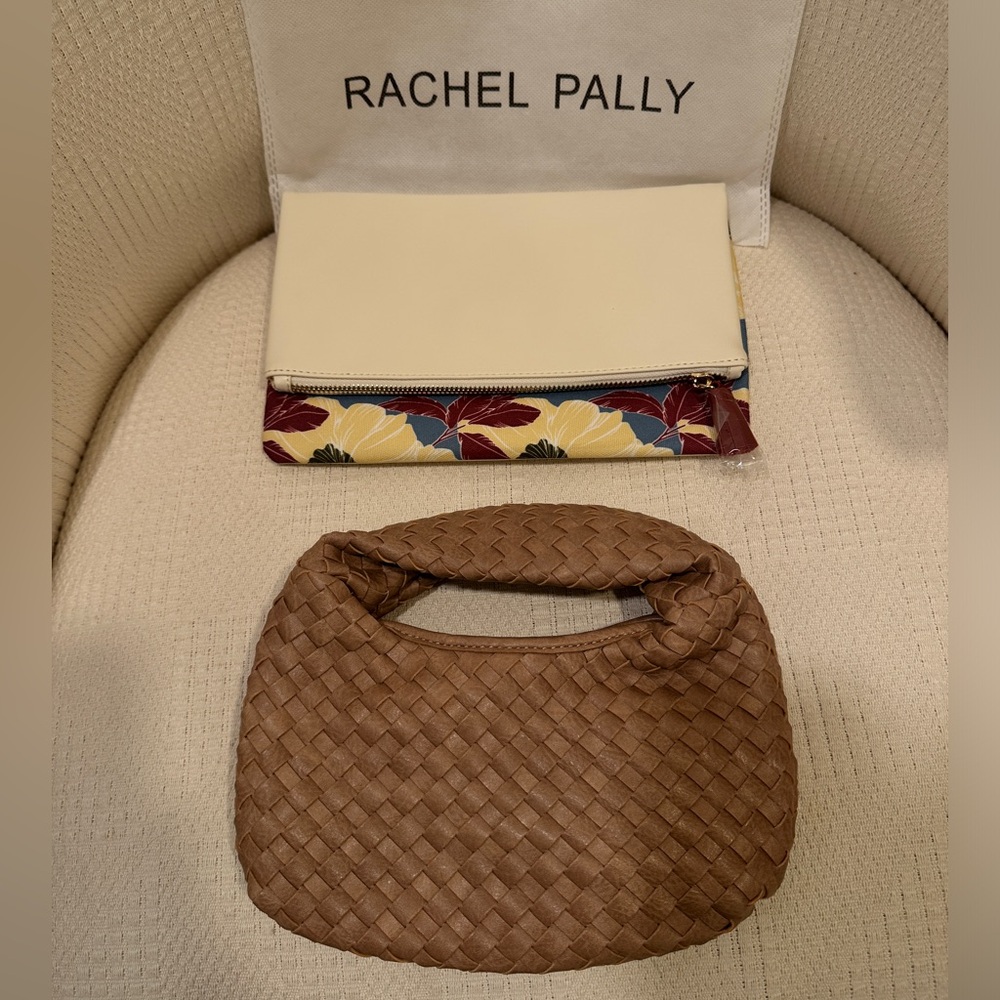 Rachel Pally Reversible Clutch and Mali + Lili Mini Woven Purse